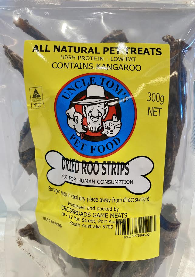 Uncle Tom's Dried Roo Strips 300g