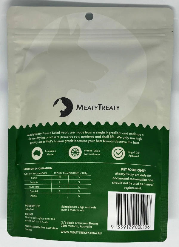 Meaty Treaty Turkey Meat Treat 80g