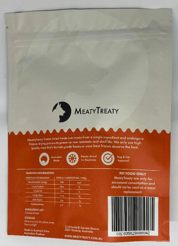 Meaty Treaty Chicken Breast Treats 100g