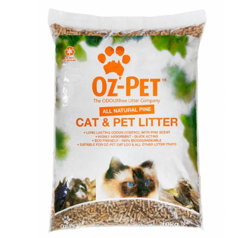 Oz-Pet Pine Wood Cat & Pet Litter 15kg