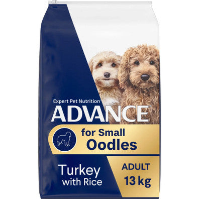 ADVANCE Adult Oodles Small Breed Dry Dog Food Turkey with Rice 2.5kg