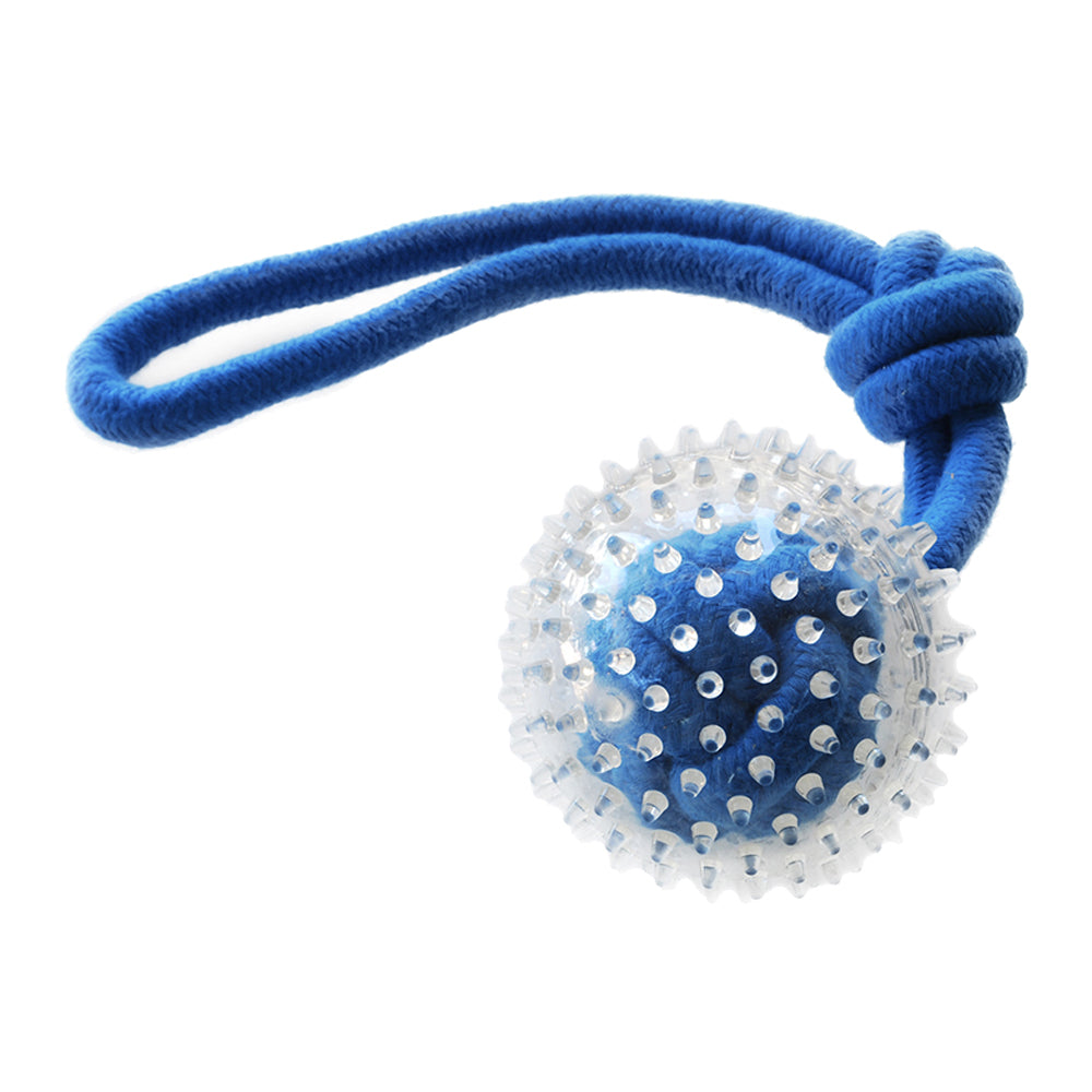 All Pet Ruff Play Spikey Ball Tug Rope