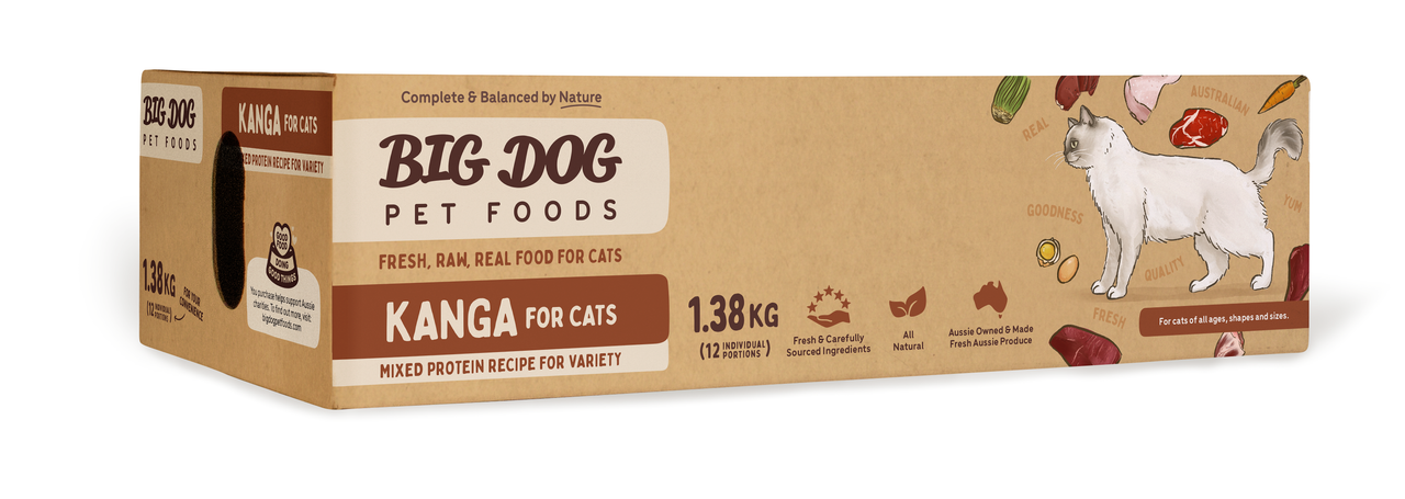 Big Dog Pet Foods for Cats Raw Diet Kangaroo (PICK UP IN STORE ONLY)