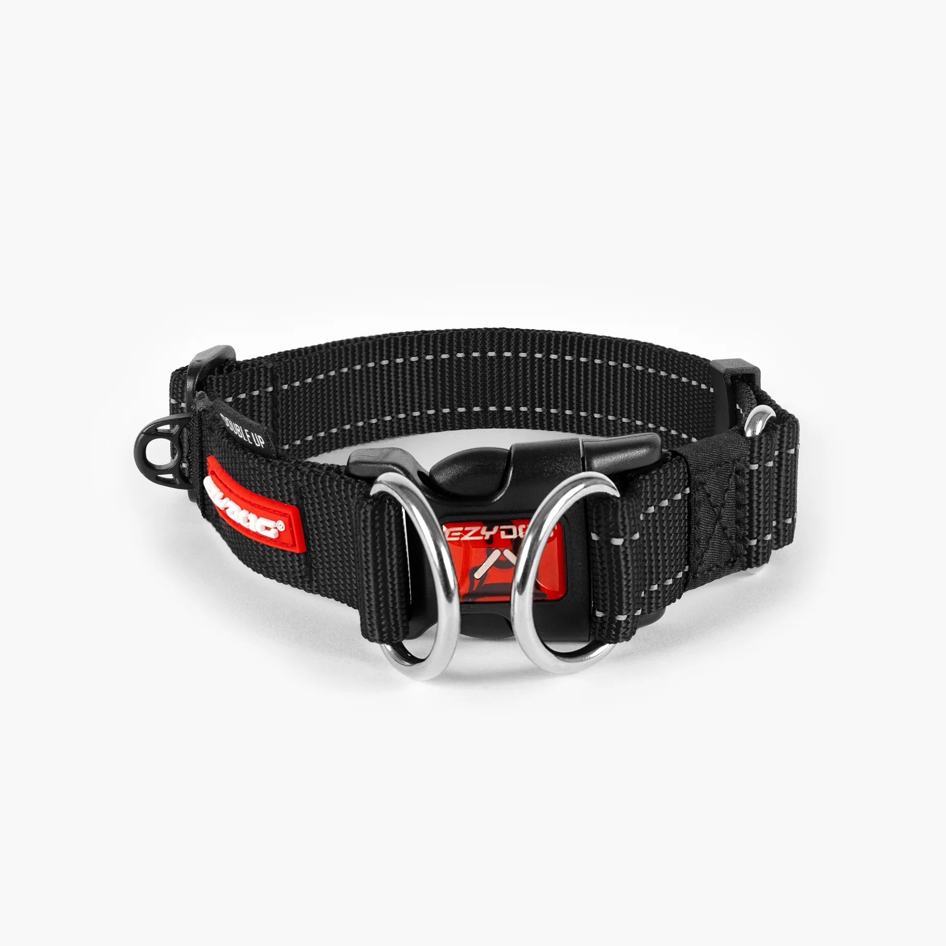 Collar Para Perro De Neopreno Y Nailon - Impermeable, Con Reflectante, Hebilla Rápida, Talla 200 (3.5 Cm Ancho), Color Rojo