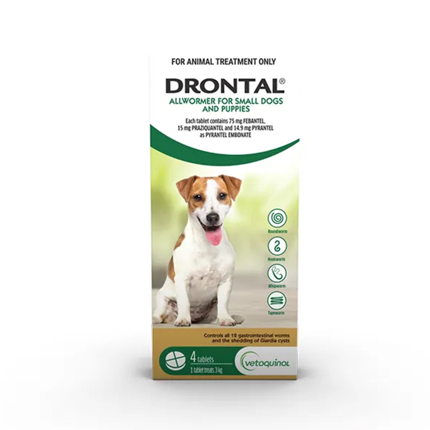 Drontal Green for Puppies and Dogs up to 3kg