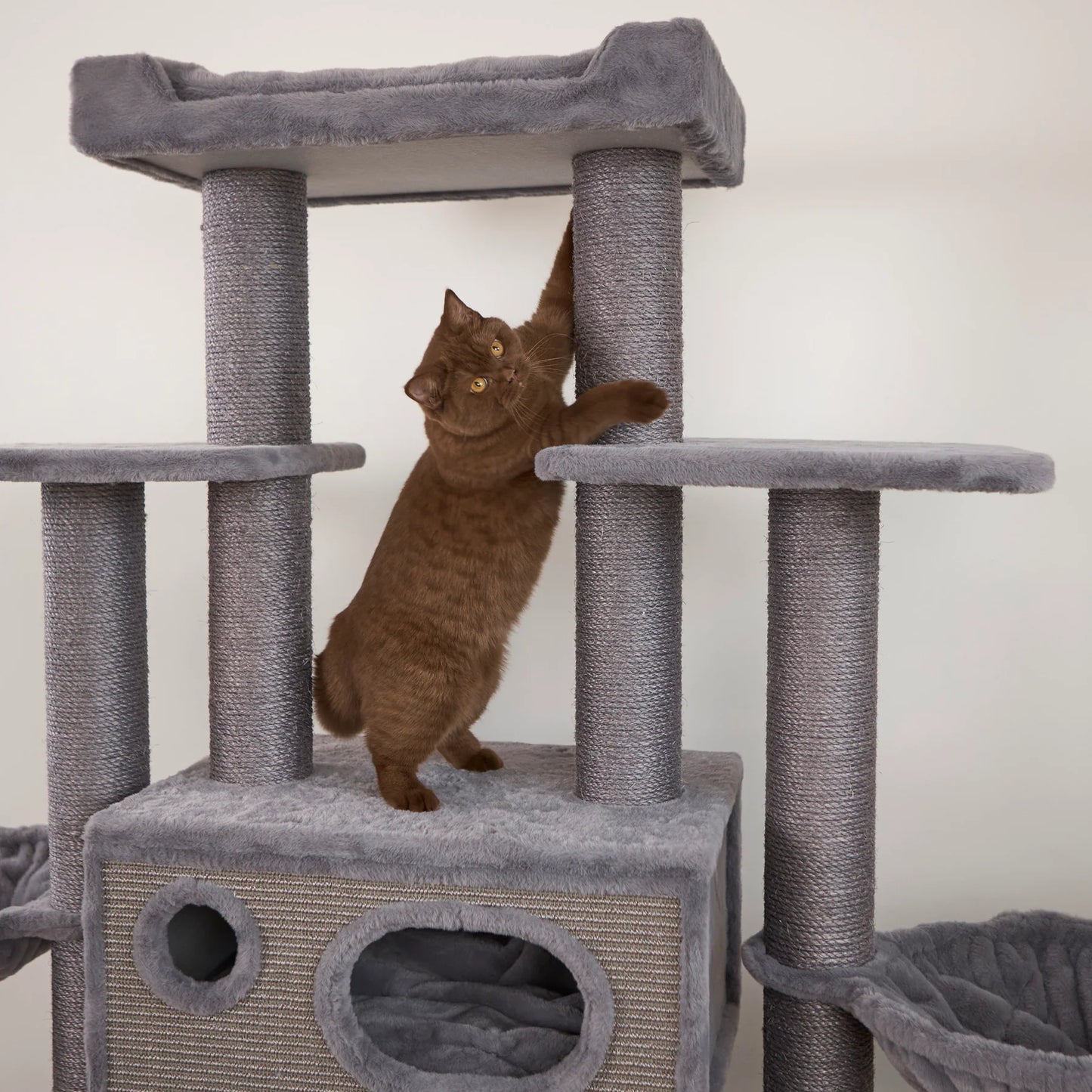 kazoo Cat Climb Castle - Grey