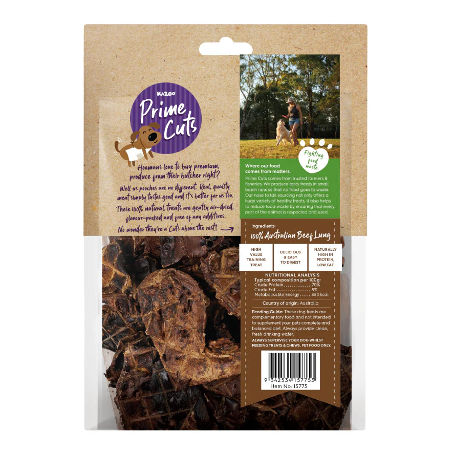 Kazoo Prime Cuts Beef Lung Cubes 500g