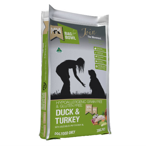 Meals For Mutts Grain Free Adult Duck Turkey Dry Dog Food