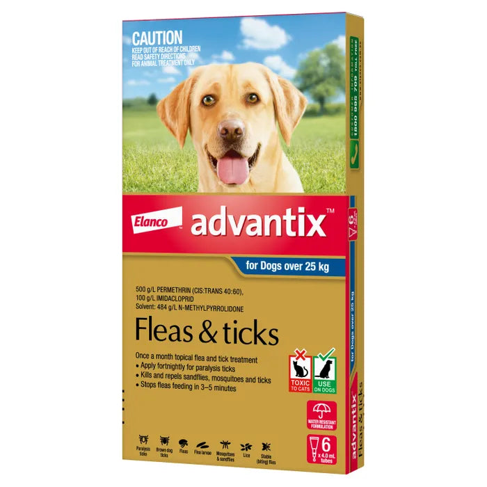 Advantix Blue Dogs 25kg+ 6pk