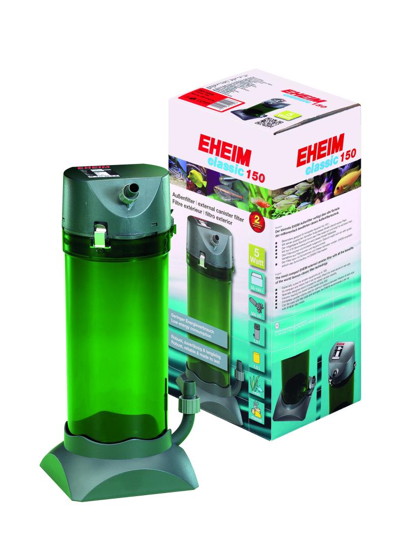 EHEIM classic 150 external filter with sponge and bio media