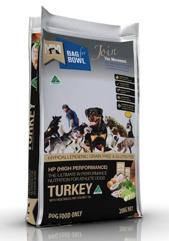 MEALS FOR MUTTS DOG HI PERFORMANCE TURKEY GLUTEN FREE GRAIN FREE 20KG