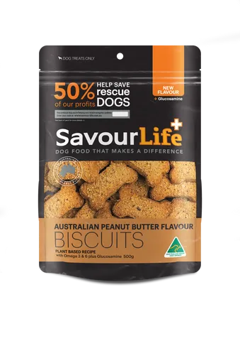 SAVOURLIFE AUSTRALIAN PEANUT BUTTER BISCUITS 500G
