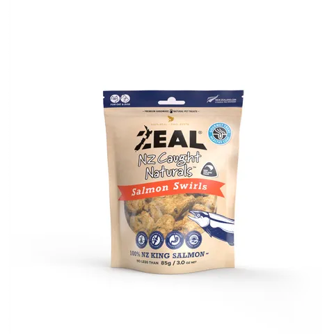 Zeal Freeze Dried Salmon Swirls for cats and dogs 85g
