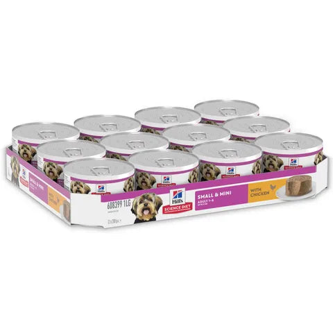 Hill's Science Diet Adult Small & Mini with Chicken Canned Dog Food 12x200g