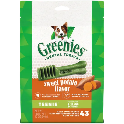 GREENIES Canine Sweet Potato Flavored Teenie Dental Treats 340g