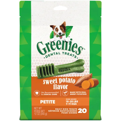 GREENIES Canine Sweet Potato Flavored Petite Dental Treats 340g