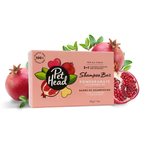 PET HEAD SHAMPOO BAR POMEGRANATE WITH COCONIT OIL 85G