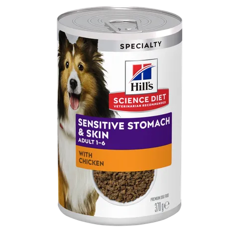 Hill's SCIENCE DIET SENSITIVE STOMACH SKIN CHICKEN 12X370G