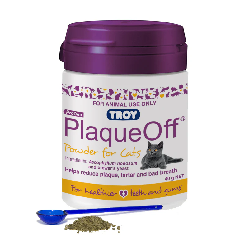 TROY PLAQUEOFF FOR CATS 40G