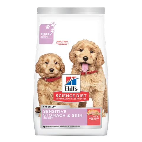 SCIENCE DIET PUPPY SENSITIVE STOMACH & SKIN SALMON & BROWN RICE 1.81KG