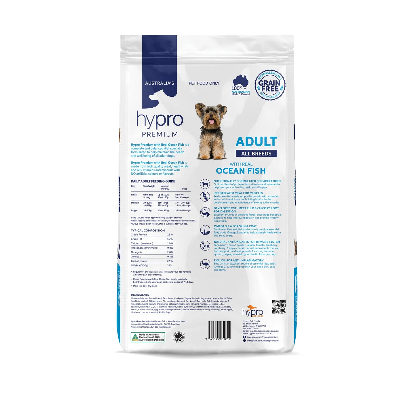 Hypro Premium Grain Free Ocean Fish Dry Dog Food