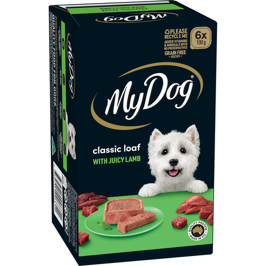 My Dog Dog Wet Food Lamb Classic Loaf 6pk