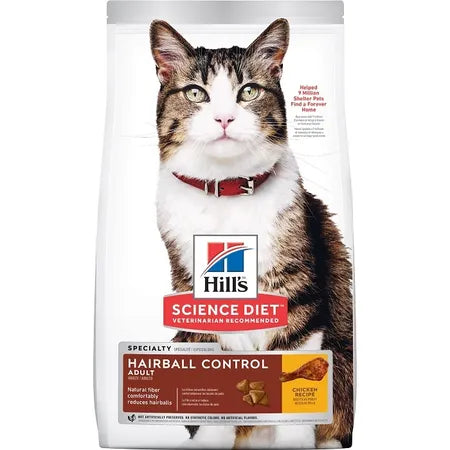 Hill's Science Diet Adult Hairball Control Chicken Recipe Cat Dry Food