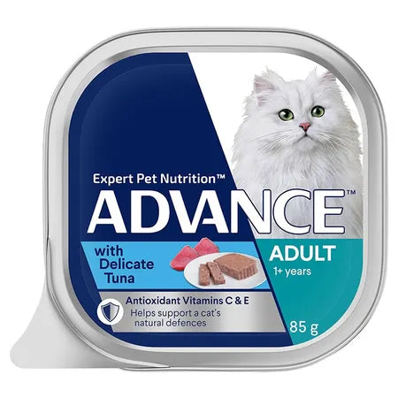 ADVANCE Adult Canned With Delicate Tuna Cat Food 7x85g