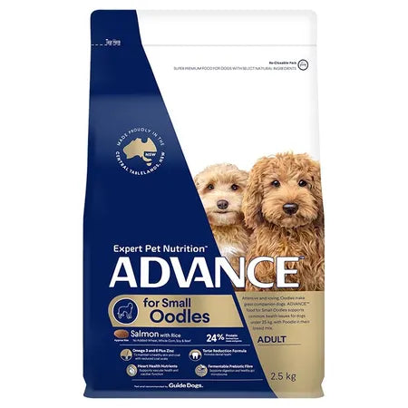 ADVANCE Adult Oodles Small Breed Dry Dog Food Salmon with Rice 2.5kg