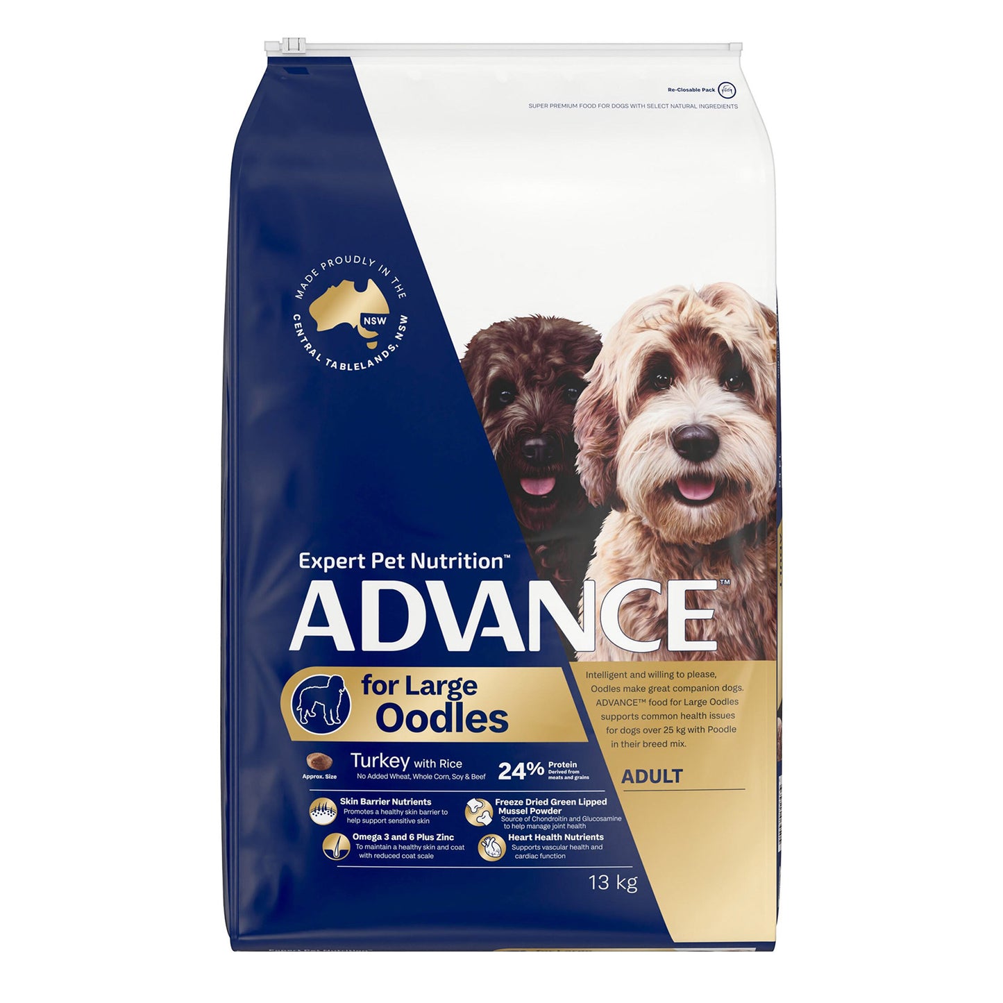 ADVANCE Adult Large Oodles Dry Dog Food 13kg