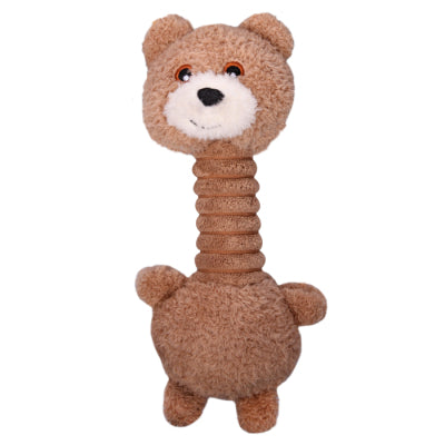 Pet One Plush Squeaky Teddy with Long Neck 21.6cm