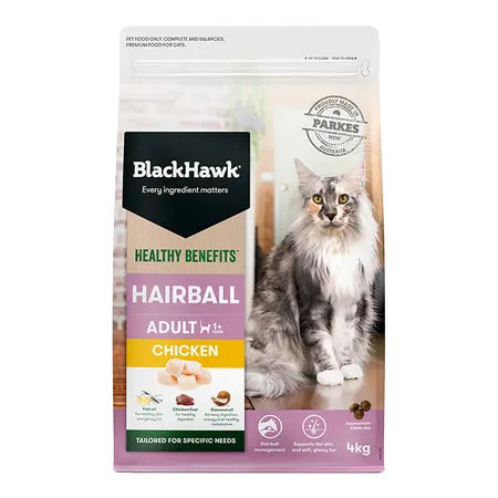 Black Hawk Healthy Benefits Adult Cat Hairball Chicken Cat Food