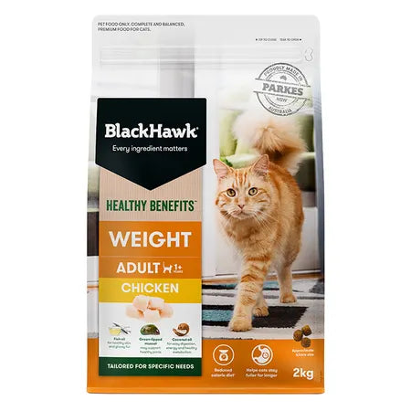 Black Hawk Healthy Benefits Adult Cat Weight Chicken Cat Food