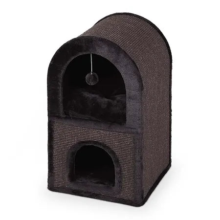 Kazoo 2 Chamber Cat Scratch Den Charcoal 70cm