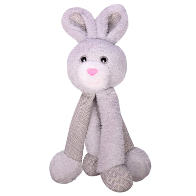Pet One Plush Squeaky Bunny with Long Legs 26.7cm