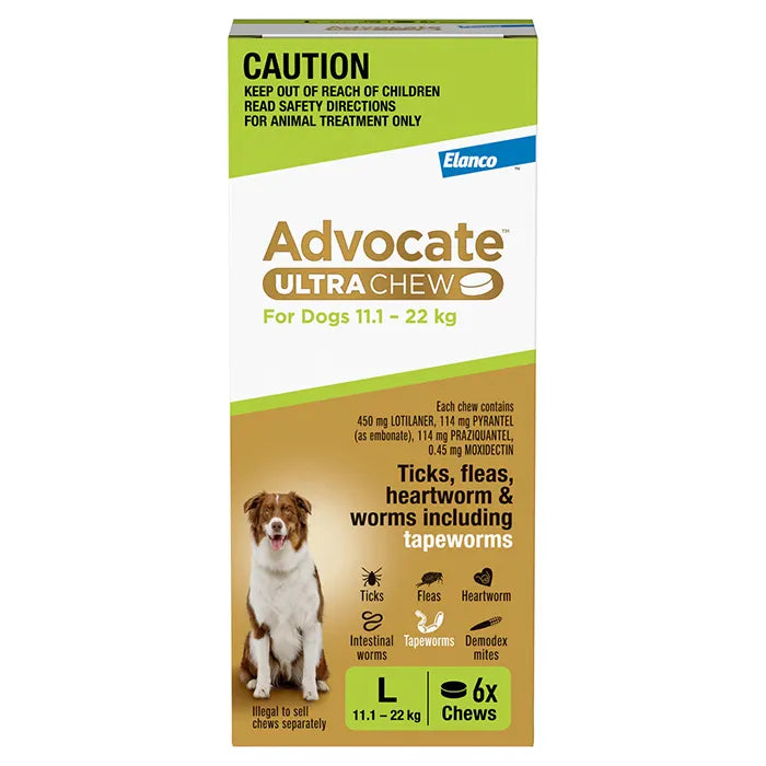 ADVOCATE ULTRA CHEW LARGE 11-22KG GREEN