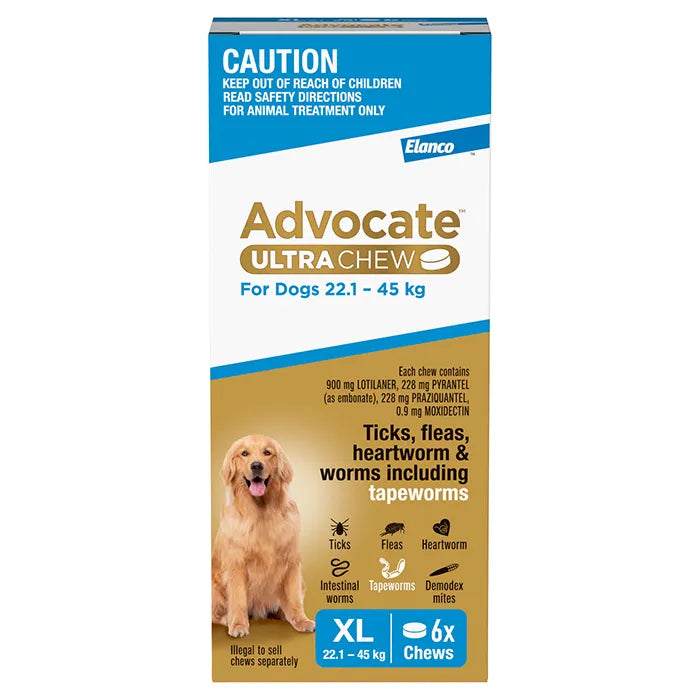 ADVOCATE ULTRA CHEW XLARGE 22-45KG BLUE