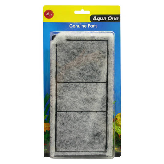 Aqua One Replacement Carbon Cartridge 2pk 4C (25004C)