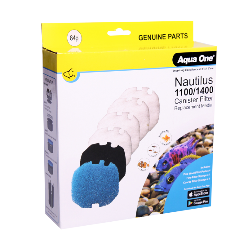 Aqua One Nautilus 1100/1400 Media Set 84P (25084P)