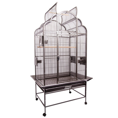 Avi One Parrot Cage 932 Slv/Blk (PICK UP IN STORE AND CLICK & COLLECT ONLY)