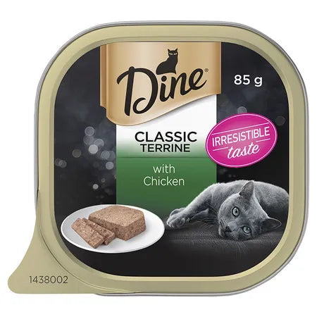 DINE Canned Classic Terrine With Chicken Cat Food 7pk