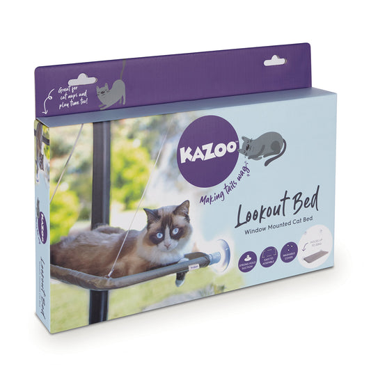 Kazoo Lookout Bed Window Mounted Cat Bed