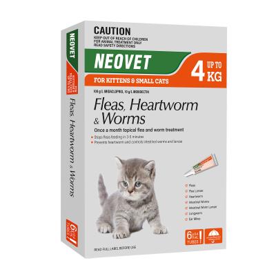 Neovet Flea And Worming up to 4kg Cats 6pk