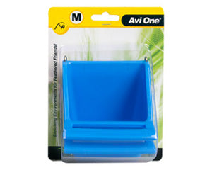 Avi One Feeder High Back With Perch Medium 2pk