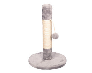 Pet One Scratching Tree Post W/ Ball Light Grey