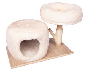 Pet One Scratching Tree Cubby House And Branch Bed