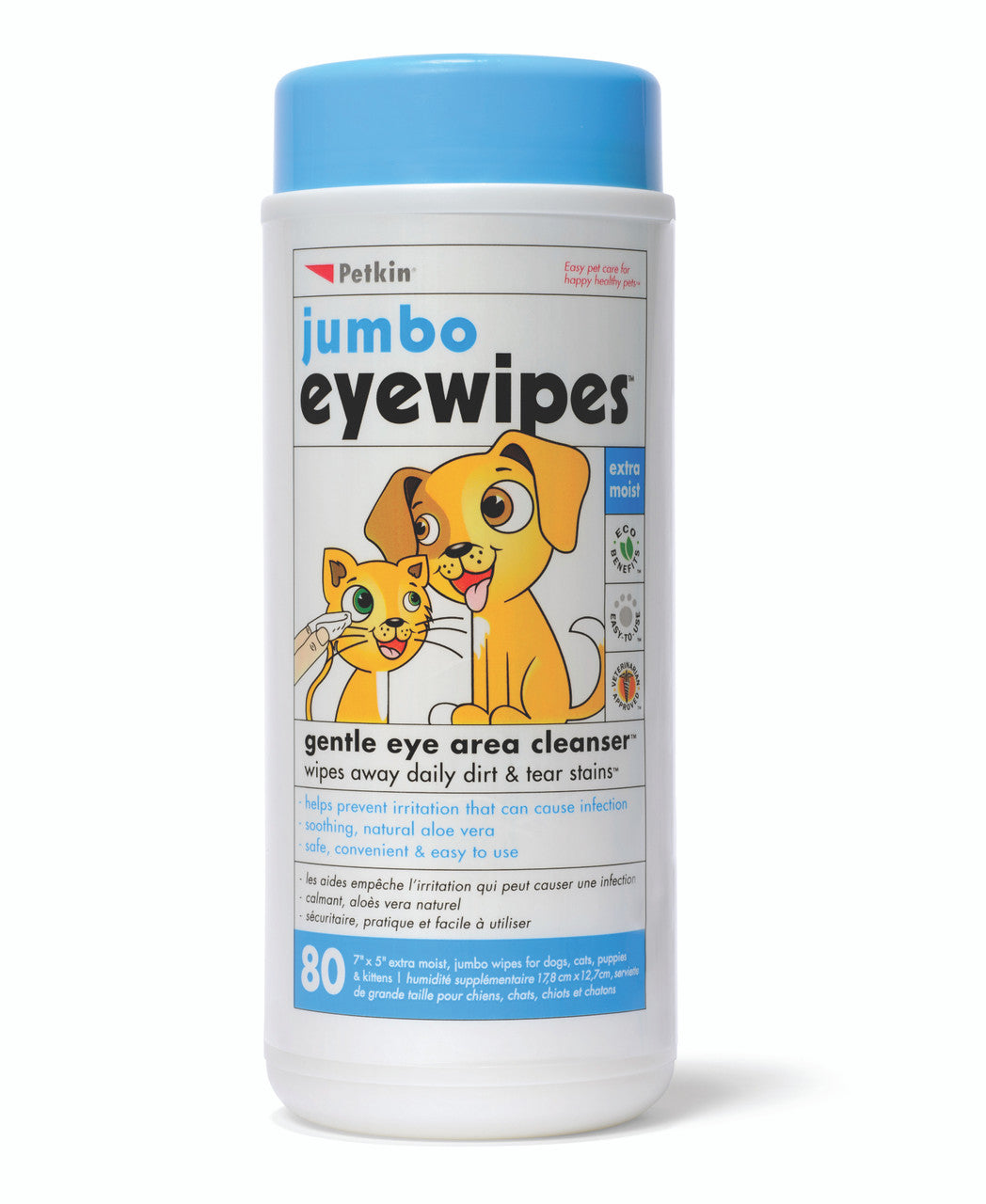 Petkin Jumbo Eye Wipes