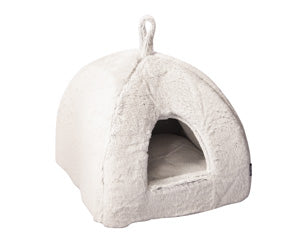 Pet One Cat Cave Ultra Plush Light Grey