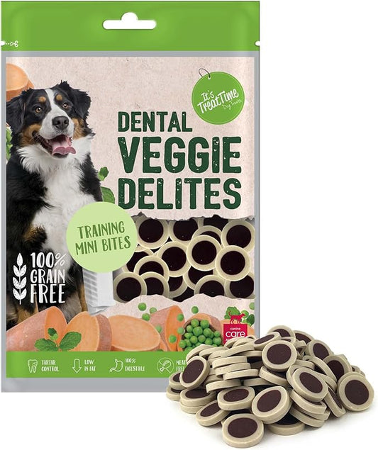Its Treat Time Dental Veggie Delites Training Mini Bites