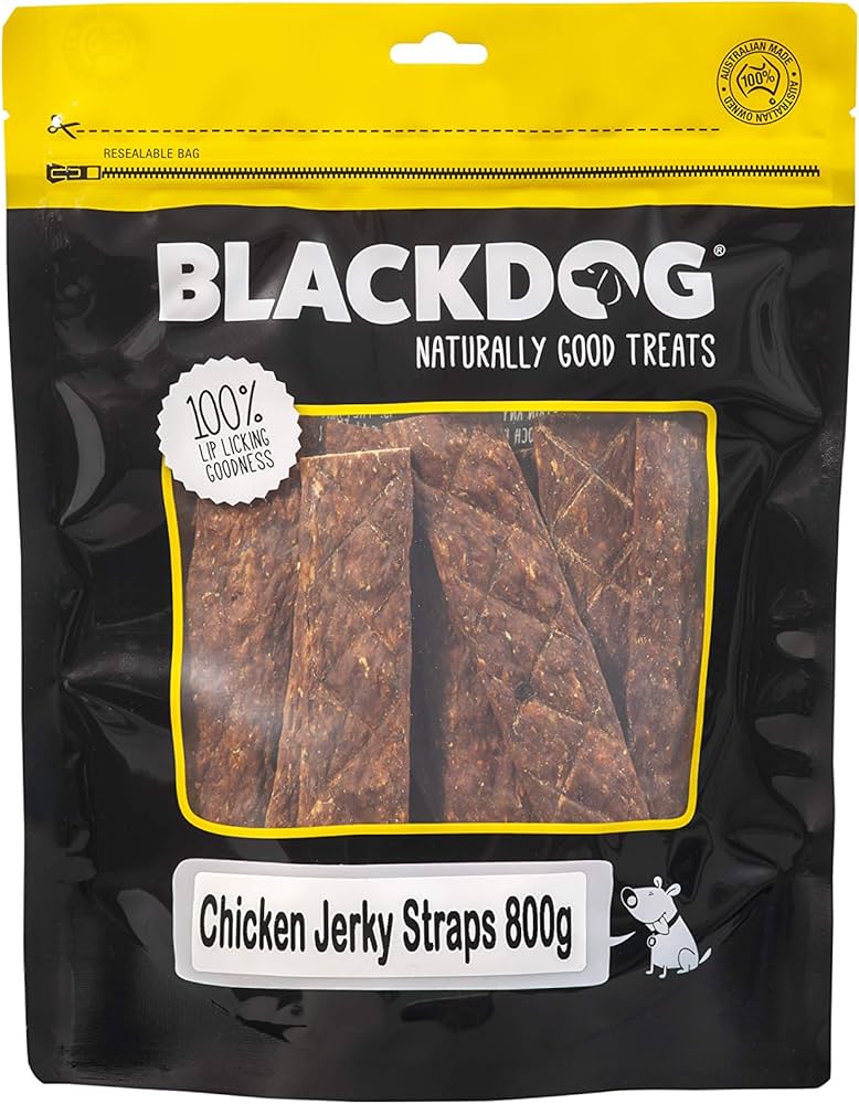 Black Dog Chicken Jerky Straps 150g & 800g